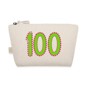 100. 100 YEARS. 100th ANNIVERSARY. BIRTHDAY 100 - Organic Pouch - nature - Front