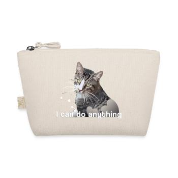 Katze Mietze Kater Kätzchen - Bio-Täschchen - Natur - Vorne