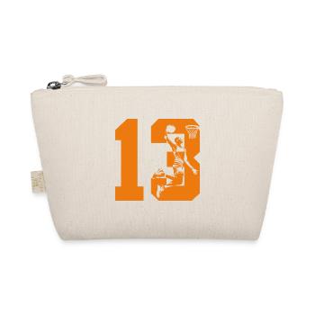 NUMMER 13 BASKETBALL 13. GEBURTSTAG - Bio-Täschchen - Natur - Vorne