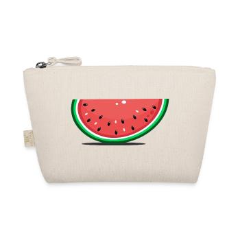 Wassermelone Design Scheibe - Bio-Täschchen - Natur - Vorne
