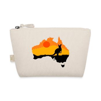 Kangoroo Australien Tiere Tier Wildnis - Bio-Täschchen - Natur - Vorne