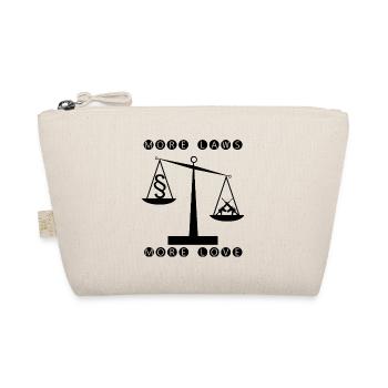 More laws more love - less weapons - Organic Pouch - nature - Front