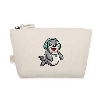 Seal Funny Cartoon Character Musique de casque - Trousse biologique - nature - Devant