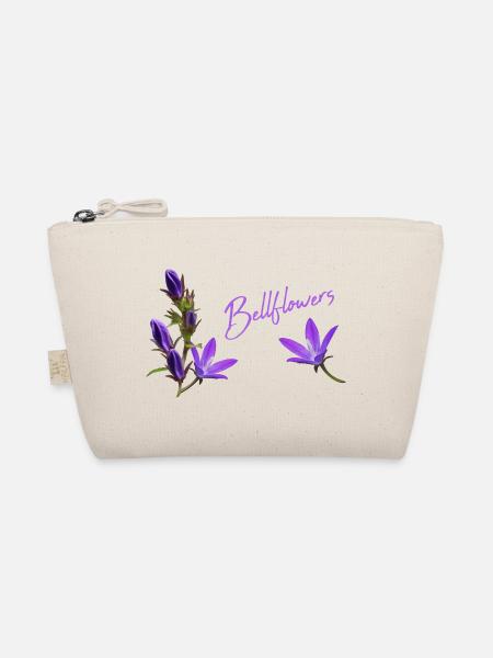 Glockenblumen lila Blumen - Bio-Täschchen - Natur