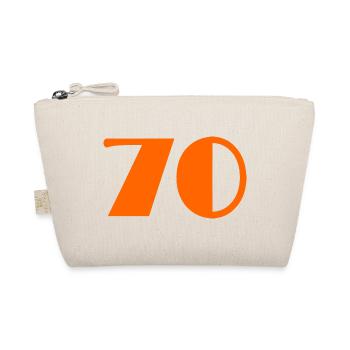 70. 70 JAHRE. 70-JÄHRIGES JUBILÄUM. GEBURTSTAG 70 JAHRE. - Bio-Täschchen - Natur - Vorne