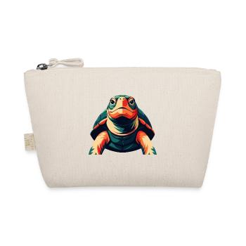 Turtle Cartoon Character Colorful Pet Animal - Organic Pouch - nature - Front