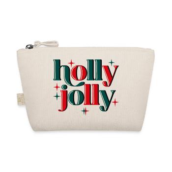 Holly Jolly Xmas - Bio-Täschchen - Natur - Vorne