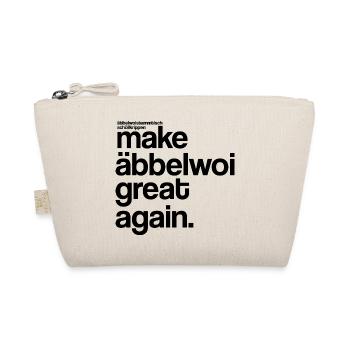 make äbbelwoi great again - Bio-Täschchen - Natur - Vorne