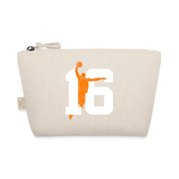 NUMBER 16 BASKETBALL 16TH BIRTHDAY - Organic Pouch - nature - Front