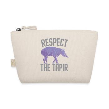 Respektiere den Tapir Wildtier Tierpfleger - Bio-Täschchen - Natur - Vorne