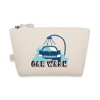 Stylish Car Wash Blue - Bio-Täschchen - Natur - Vorne