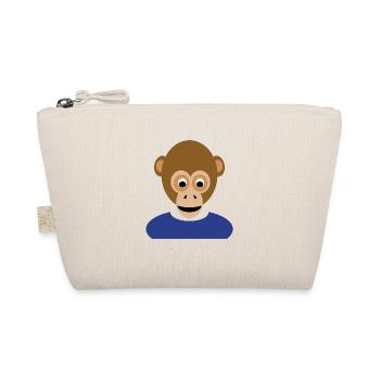 N7T Monkey #1 / NFT Style Affe / Neu - Bio-Täschchen - Natur - Vorne