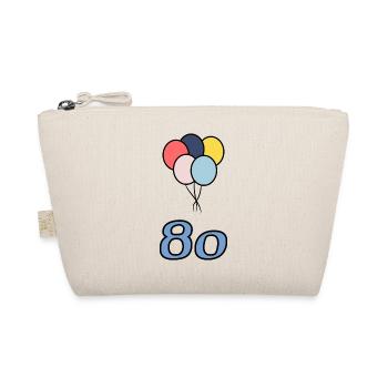 80. 80 ANS. 80e ANNIVERSAIRE. ANNIVERSAIRE 80 ANS. - Trousse biologique - nature - Devant