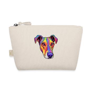 Glatter Foxterrier Hunderasse Cartoon Kawaii Illust - Bio-Täschchen - Natur - Vorne