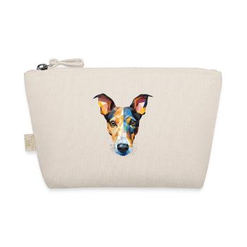 Glatte Foxterrier-Hunderasse buntes Aquarell - Bio-Täschchen - Natur - Vorne