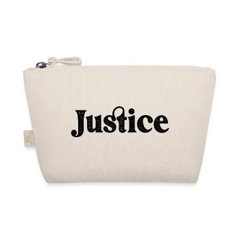 Design Justice Word - Bio-Täschchen - Natur - Vorne