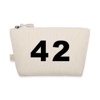 Number - 42 - Forty Two - Bio-Täschchen - Natur - Vorne