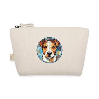 Pfarrer Jake Russell Terrier Hunderasse Aquarell - Bio-Täschchen - Natur - Vorne