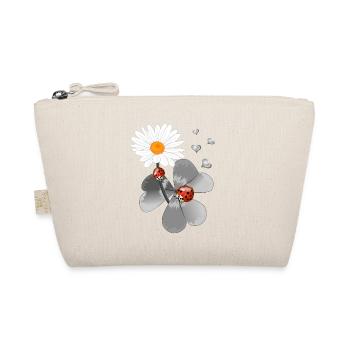 Klee mit Marienkäfer - Bio-Täschchen - Natur - Vorne