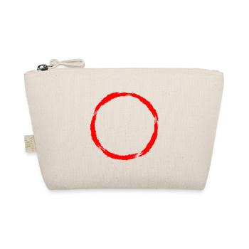 Kreis Symbol Kreisform Rot Bürste - Bio-Täschchen - Natur - Vorne
