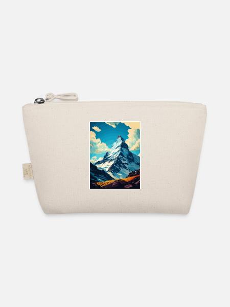 Matterhorn Schweiz Vintage Reiseposter WPA - Bio-Täschchen - Natur