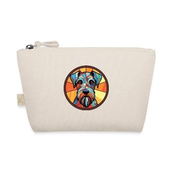 Standard-Schnauzer-Hunderasse buntes Aquarell - Bio-Täschchen - Natur - Vorne