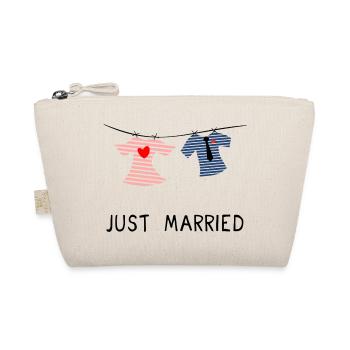 JUST MARRIED. MARRIED. ES LEBE DIE EHE - Bio-Täschchen - Natur - Vorne