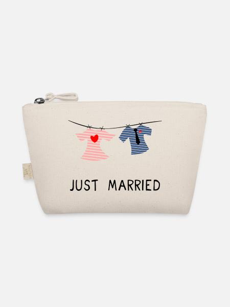 JUST MARRIED. MARRIED. ES LEBE DIE EHE - Bio-Täschchen - Natur