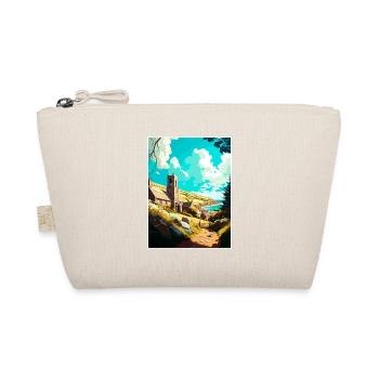 St. Agnes England Vintage Reiseposter Souvenir - Bio-Täschchen - Natur - Vorne