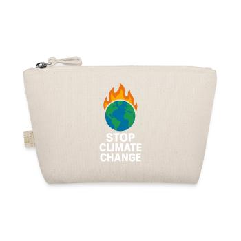 Erde in Flammen Stoppt Klimawandel - Bio-Täschchen - Natur - Vorne