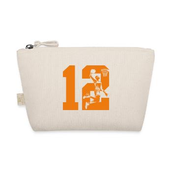 NUMMER 12 BASKETBALL 12. GEBURTSTAG - Bio-Täschchen - Natur - Vorne