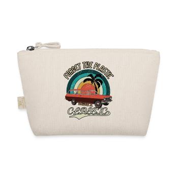 Vintage Drive the classics Oldtimer Classic Car - Organic Pouch - nature - Front