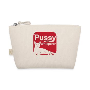 Pussy Whisperer Katzen Flüsterer - Bio-Täschchen - Natur - Vorne