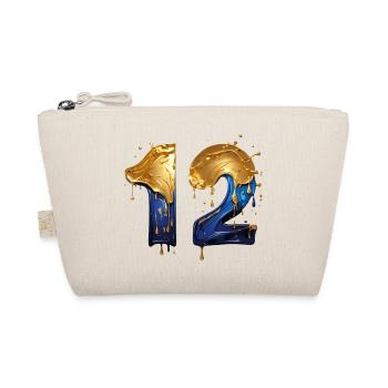 NR. 12 NUMMER 12 COOL 12. GEBURTSTAG - Bio-Täschchen - Natur - Vorne