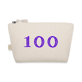 100. 100 JAHRE. 100-JÄHRIGES JUBILÄUM. 100. GEBURTSTAG - Bio-Täschchen - Natur - Vorne