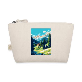 Gstaad Schweiz Vintage Reiseplakat Souvenir - Bio-Täschchen - Natur - Vorne