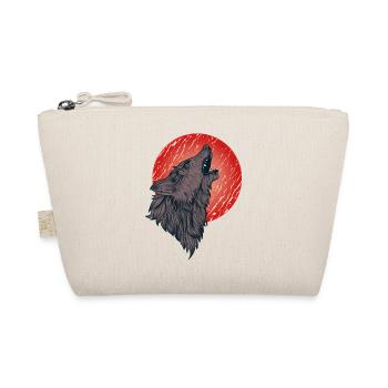 Howling wolf, full moon - Organic Pouch - nature - Front
