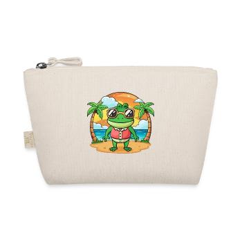 Frosch Lustige Cartoon Sommer Strand Sonnenbrille - Bio-Täschchen - Natur - Vorne