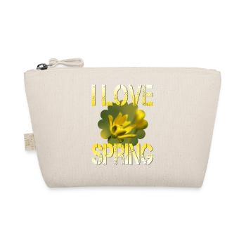 I love spring Frühling - Bio-Täschchen - Natur - Vorne