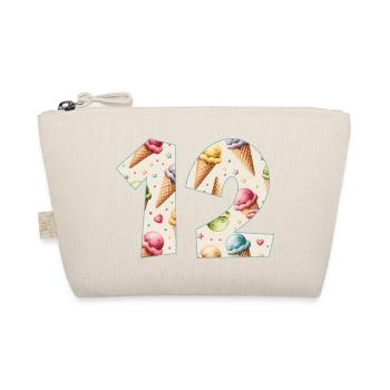 GLACE NUMÉRO 12 ANS CRÈME GLACÉE 12E ANNIVERSAIRE - Trousse biologique - nature - Devant