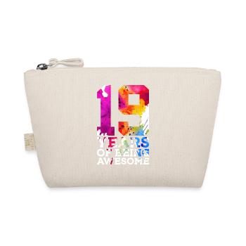 19 YEARS OF BEING AWESOME 19TH BIRTHDAY - Organic Pouch - nature - Front