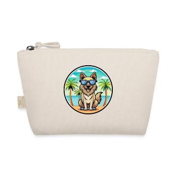 Carpathian Shepherd Dog Breed Cartoon Sunglasses - Organic Pouch - nature - Front