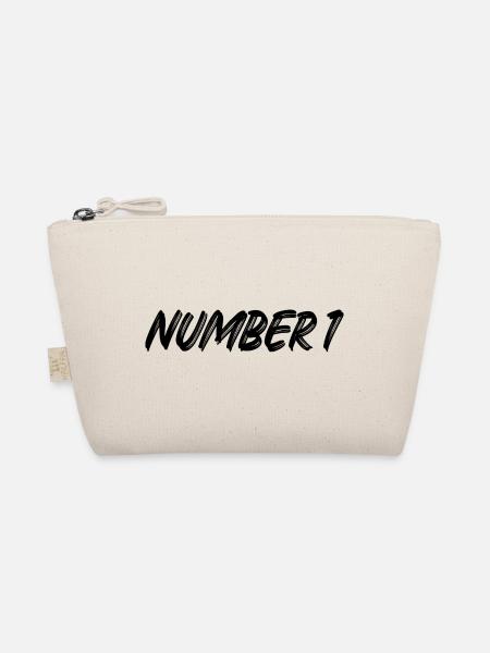 Number 1 - eins - erster - erste - 1 - Nummer 1 - Bio-Täschchen - Natur