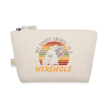 Mein Geistes Tier ist Werwolf - Bio-Täschchen - Natur - Vorne