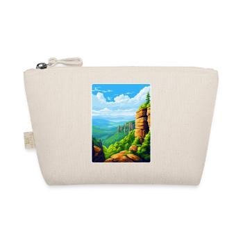 Elbe Sandstone Mountains Germany Travel Poster WPA - Organic Pouch - nature - Front