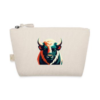 Buffalo Cartoon Character Colorful Pet Animal - Organic Pouch - nature - Front