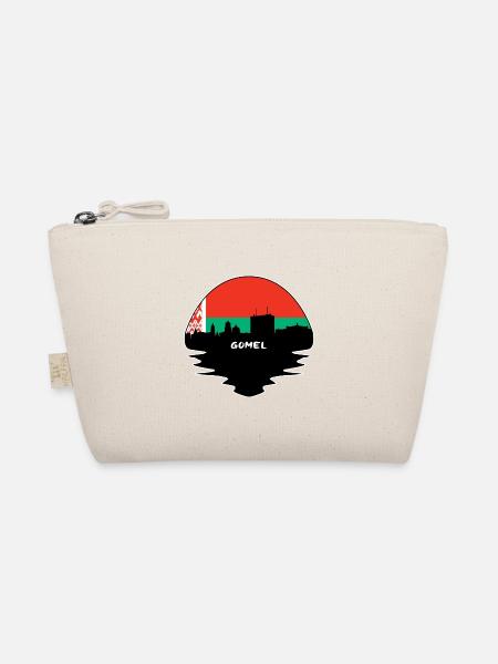 Gomel Weißrussland Flagge Skyline Silhouette Reisen - Bio-Täschchen - Natur
