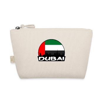 Dubai Vereinigte Arabische Emirate Flagge Skyline Silhouette Reisen - Bio-Täschchen - Natur - Vorne