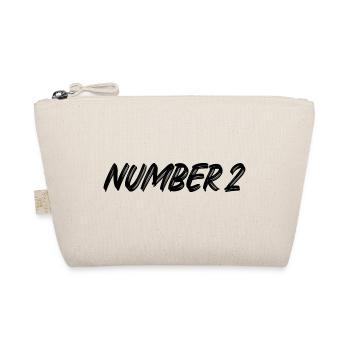 Number 2 - zwei - zweiter - zweite - 2 - Nummer 2 - Bio-Täschchen - Natur - Vorne