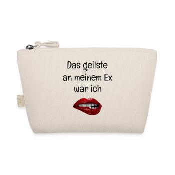 Das Geilste an meinem Ex war ich - Rote Lippen - Bio-Täschchen - Natur - Vorne